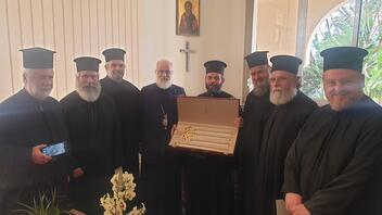 Επίσκεψη του Συνδέσμου Εφημερίων της Ιεράς Αρχιεπισκοπής Κρήτης στον νέο Επίσκοπο Κνωσού