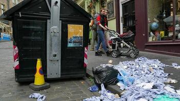  «Πλημμύρισαν» με σκουπίδια οι δρόμοι της Σκωτίας 