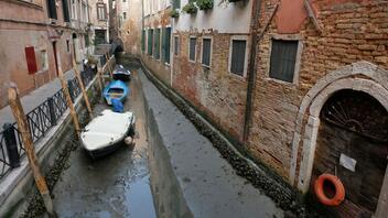 «Στέρεψαν» τα κανάλια της Βενετίας