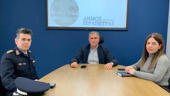 Με τον νέο Αστυνομικό Διευθυντή Λασιθίου συναντήθηκε ο δήμαρχος Ιεράπετρας