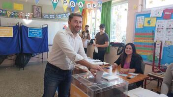 Ν.Ανδρουλάκης: Στο δημοτικό σχολείο όπου φοίτησε, άσκησε το εκλογικό του δικαίωμα