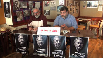 ΜεΡA25: "Η δημοσιογραφία δεν είναι έγκλημα" - Κινητοποίηση και στο Ηράκλειο για τον Τζούλιαν Ασάνζ