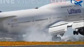 Τρομακτικό βίντεο: Boeing 747 αναπηδά βίαια στον διάδρομο