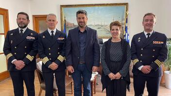 Χανιά: Συνάντηση Παναγιώτη Σημανδηράκη με κυβερνήτες ισπανικών πλοίων 