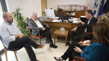Συνάντηση του Δημάρχου Ηρακλείου Αλέξη Καλοκαιρινού με τον Ευρωβουλευτή Νίκο Παπανδρέου