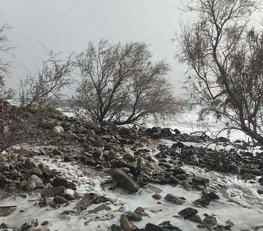 Νότος, Ζημιές, Θάλασσα