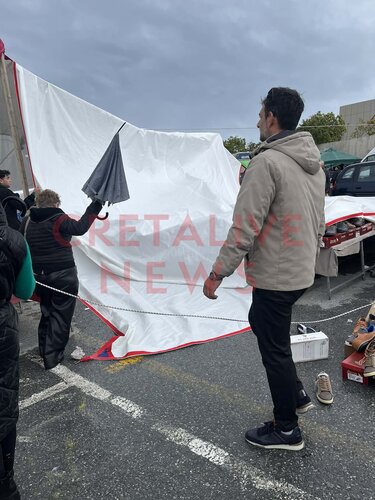 Λαϊκή Αγορά, Αναστάτωση, Αέρας