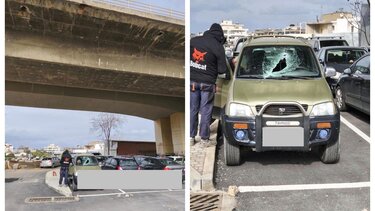 πάρκο ερυθραίας αυτοκίνητο τσιμέντο ζημιά Ηράκλειο