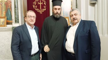 Περιφέρεια Κρήτης: Οι Ευάγγελος Ζάχαρης και Νίκος Καλογερής στην τελετή του Μεγάλου Μηνύματος του Μητροπολίτη Ιωακείμ