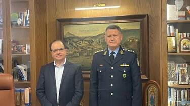 Συνάντηση του Δημάρχου Ρεθύμνης με τον νέο Αστυνομικό Διευθυντή