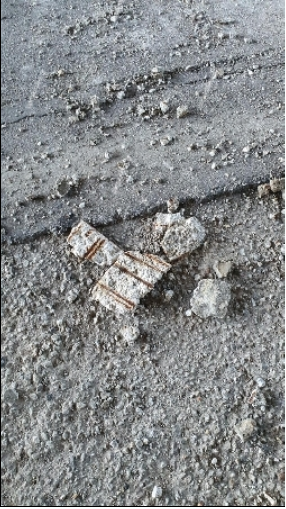 Έπεσαν κομμάτια στην γέφυρα του ΒΟΑΚ στο Βιοτεχνικό Πάρκο Χανίων