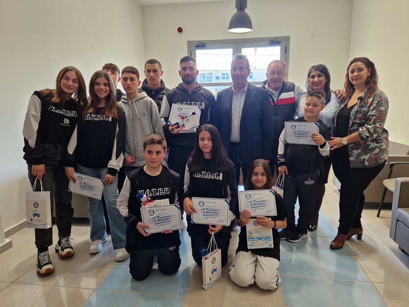 Βραβεύσεις αθλητών taekwondo και kickboxing από τον Δήμο Χερσονήσου