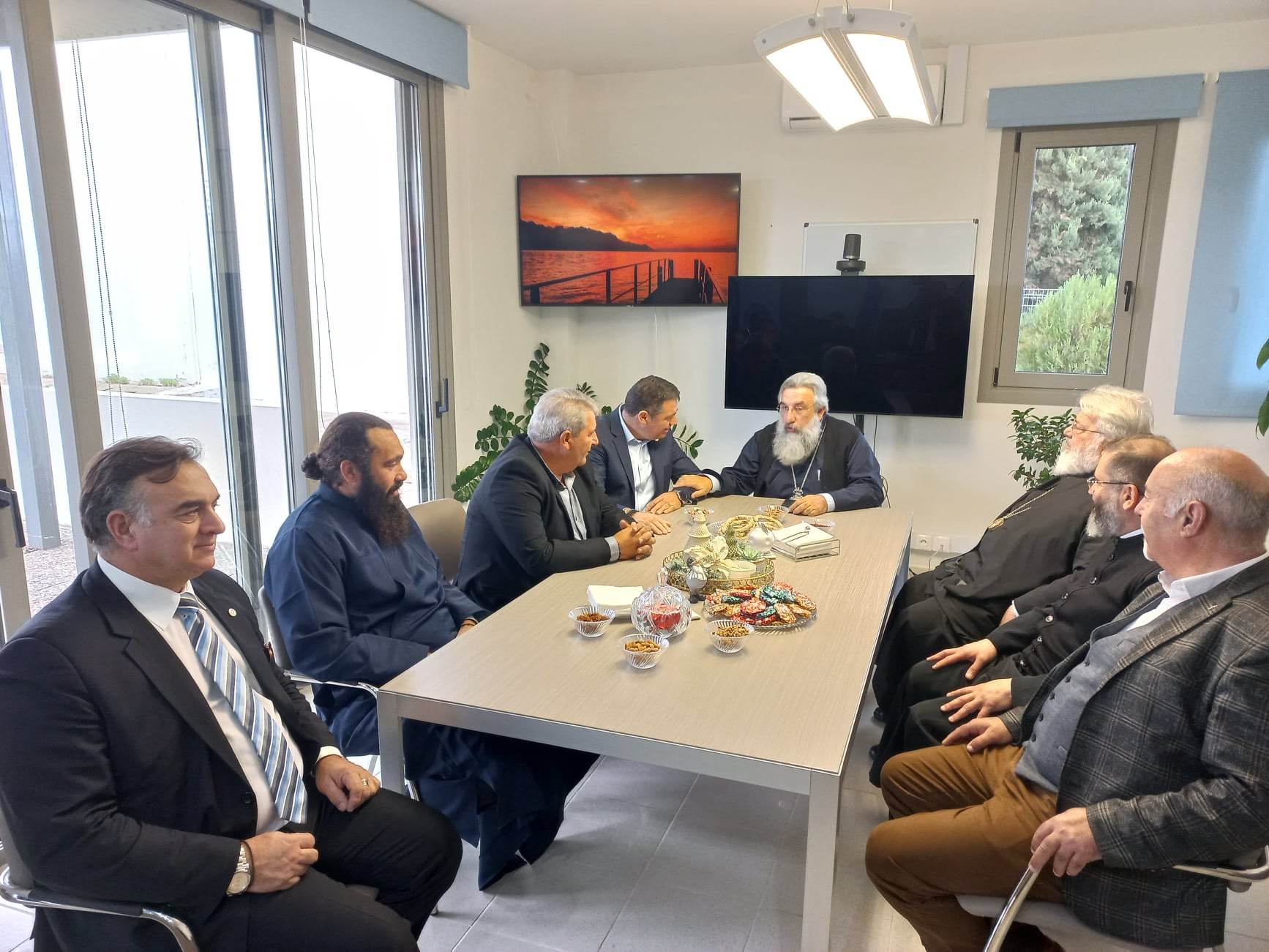Στο Δήμο Χερσονήσου ο Αρχιεπίσκοπος και ο Μητροπολίτης Διδυμοτείχου