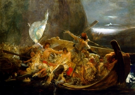 Καταστροφή των Ψαρών, πίνακας Νικ. Γύζη