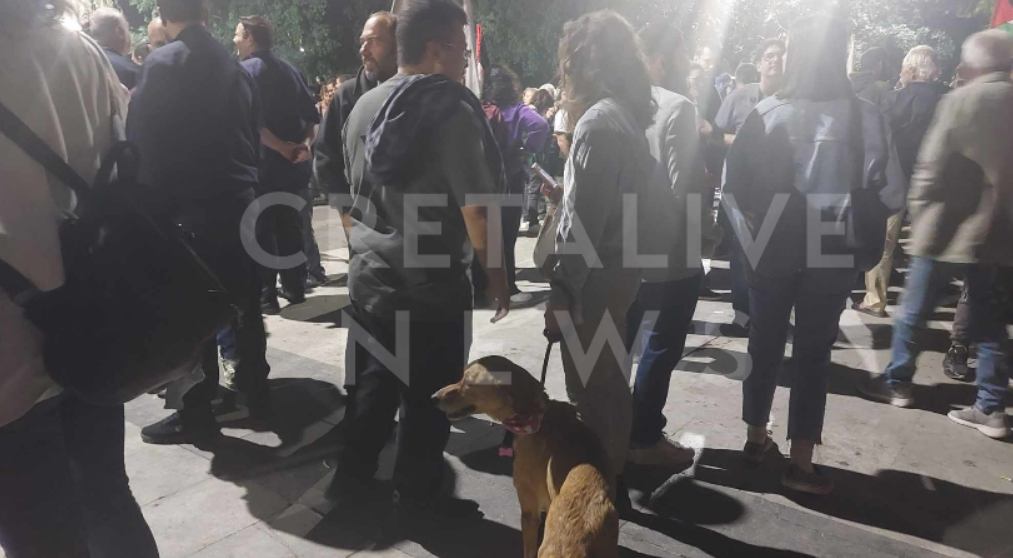 Μεγάλη συγκέντρωση και στο Ηράκλειο για την επέτειο του Πολυτεχνείου