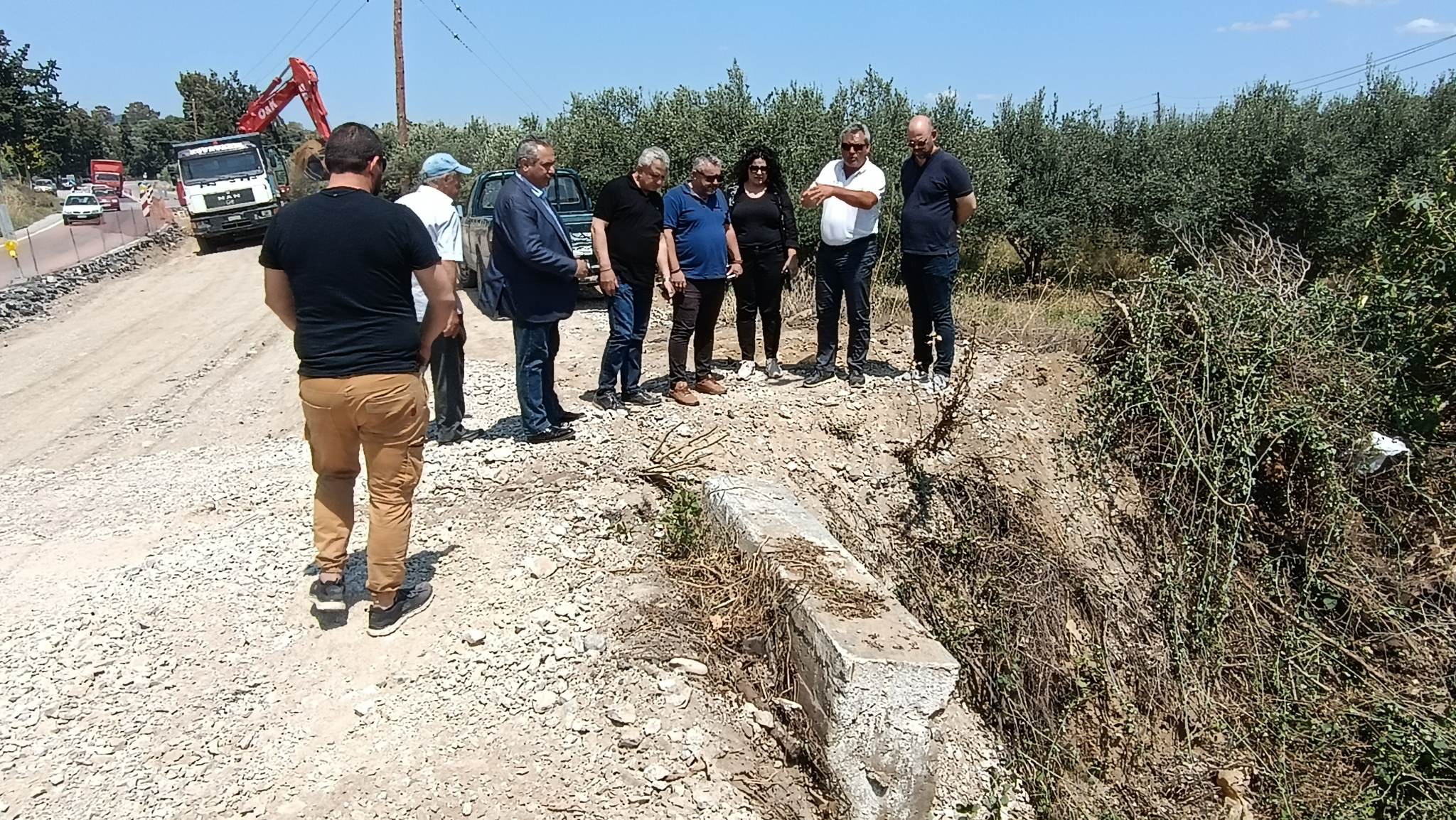 Σκουλάς Στροφή Λεονταράκη Περιφέρεια Οδικό Δίκτυο Ηράκλειο Μεσαρά