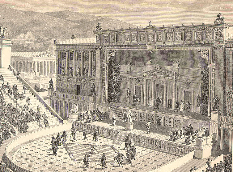 Το αρχαίο θέατρο Διονύσου, όπου δίδαξε ο Αισχύλος, στους πρόποδες της Ακρόπολης της Αθήνας