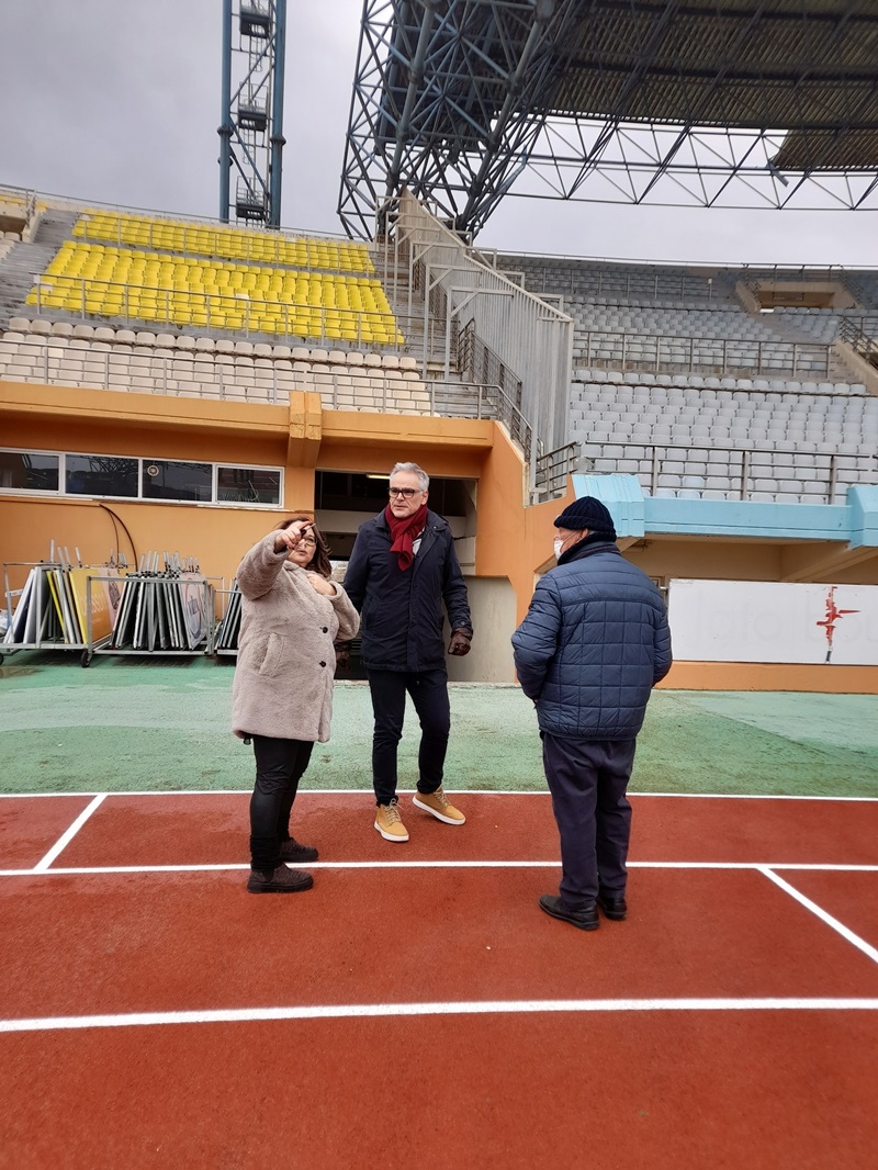 Αυτοψία κλιμακίου της «Λαϊκής Συσπείρωσης» στο Παγκρήτιο Στάδιο 