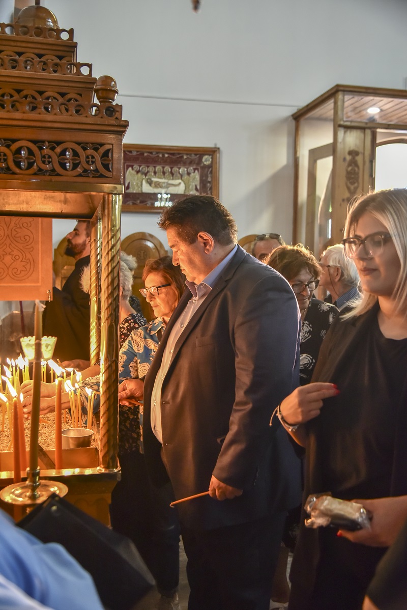 Ο Μιχάλης Καραμαλάκης στους εορτασμούς για την Ύψωση του Τιμίου Σταυρού