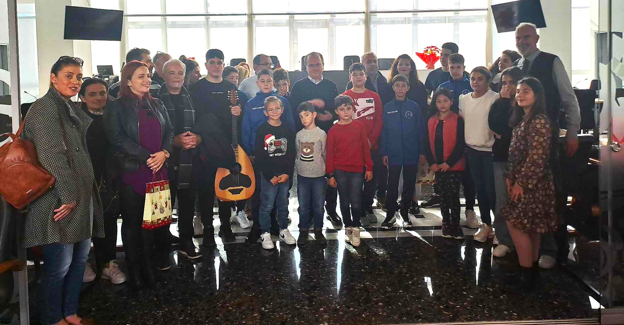 Γιορτινή επίσκεψη εκπροσώπων της Τοπικής Κοινότητας Γερανίου στον Δήμαρχο Ρεθύμνης