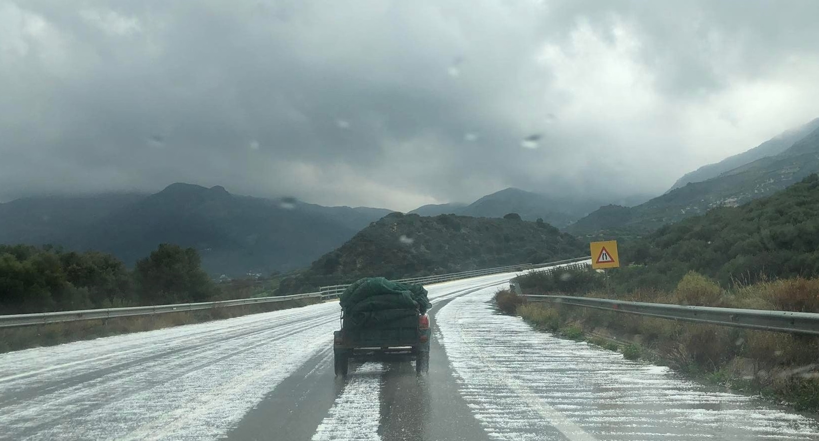 χιονι ηρακλειο μεσαρα