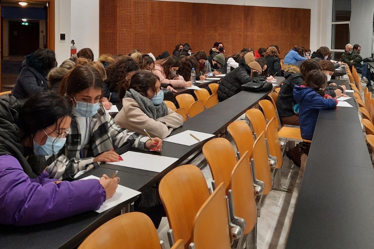 Από την επίσκεψη μαθητριών στο Πανεπιστήμιο Κρήτης