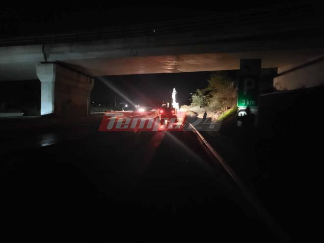Κλειστή παραμένει η παλαιά εθνική οδός Πατρών-Αθηνών