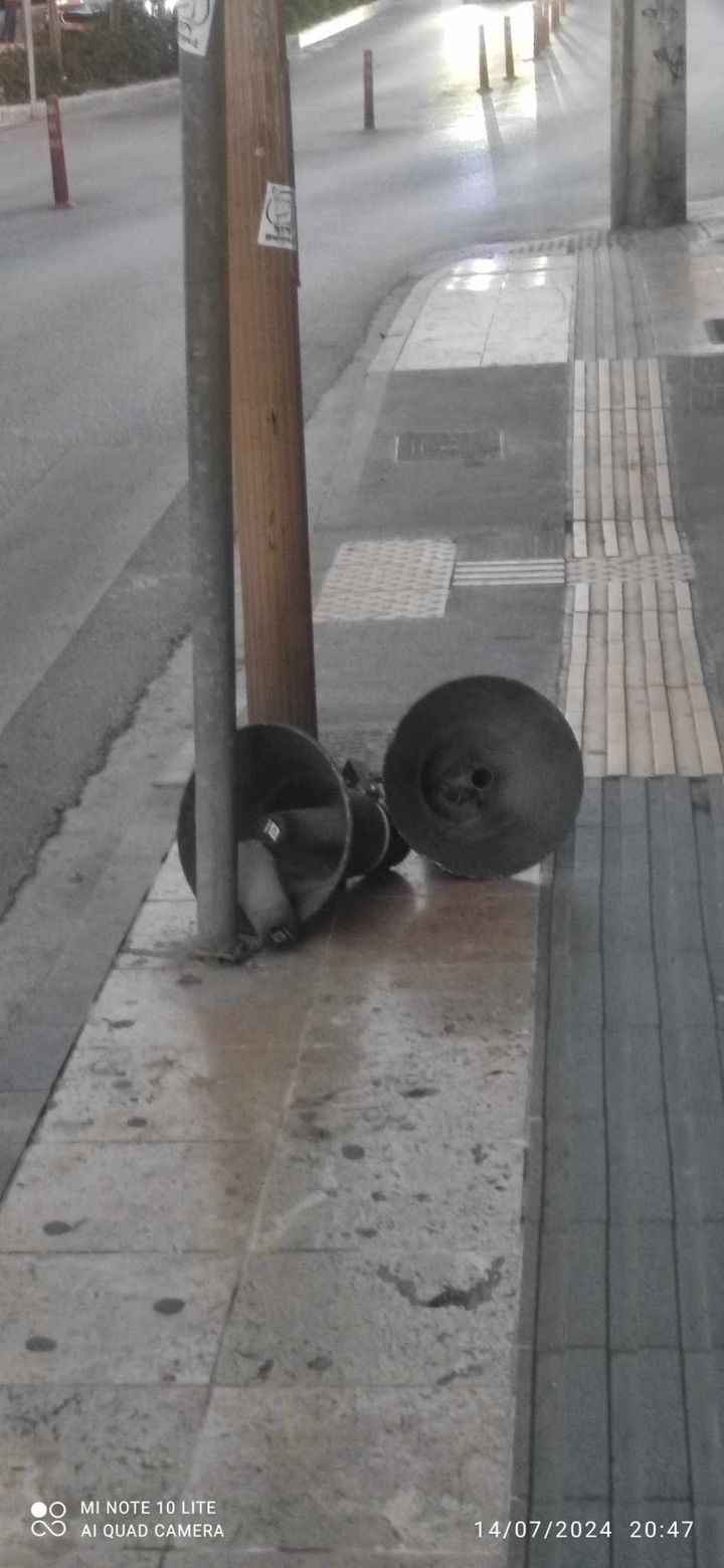 ηχεία δρόμος πτώση αέρας κορνάρου ηράκλειο