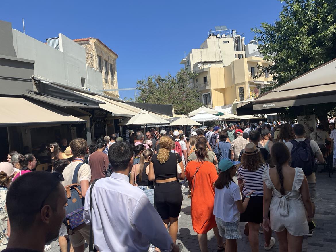 τουρίστες κέντρο Ηράκλειο