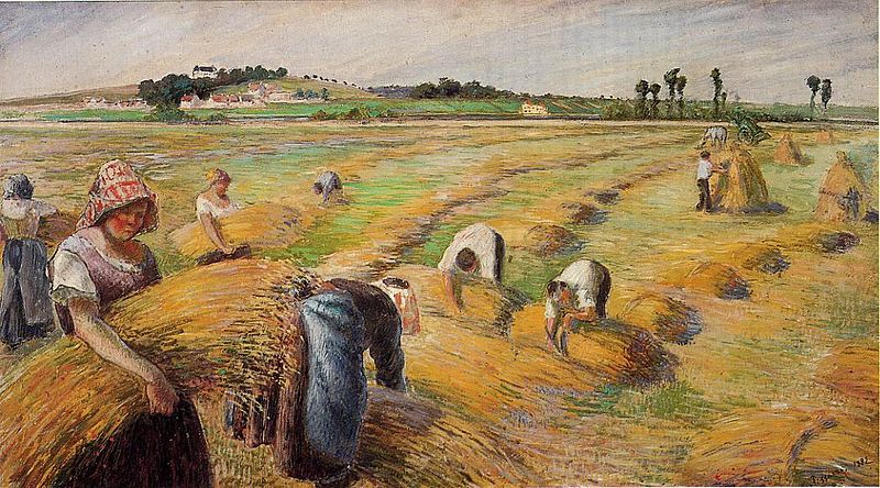 Camille Pissarro The Harvest 1882 Br