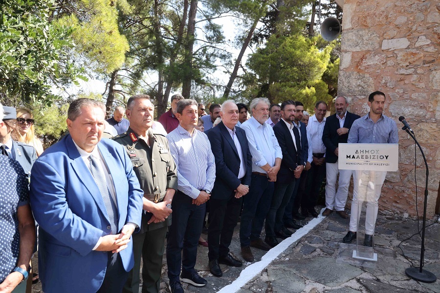 Στις εκδηλώσεις Τιμής για τους 49 Εθνομάρτυρες σε Δαμάστα και Μάραθος ο Δήμαρχος Βιάννου