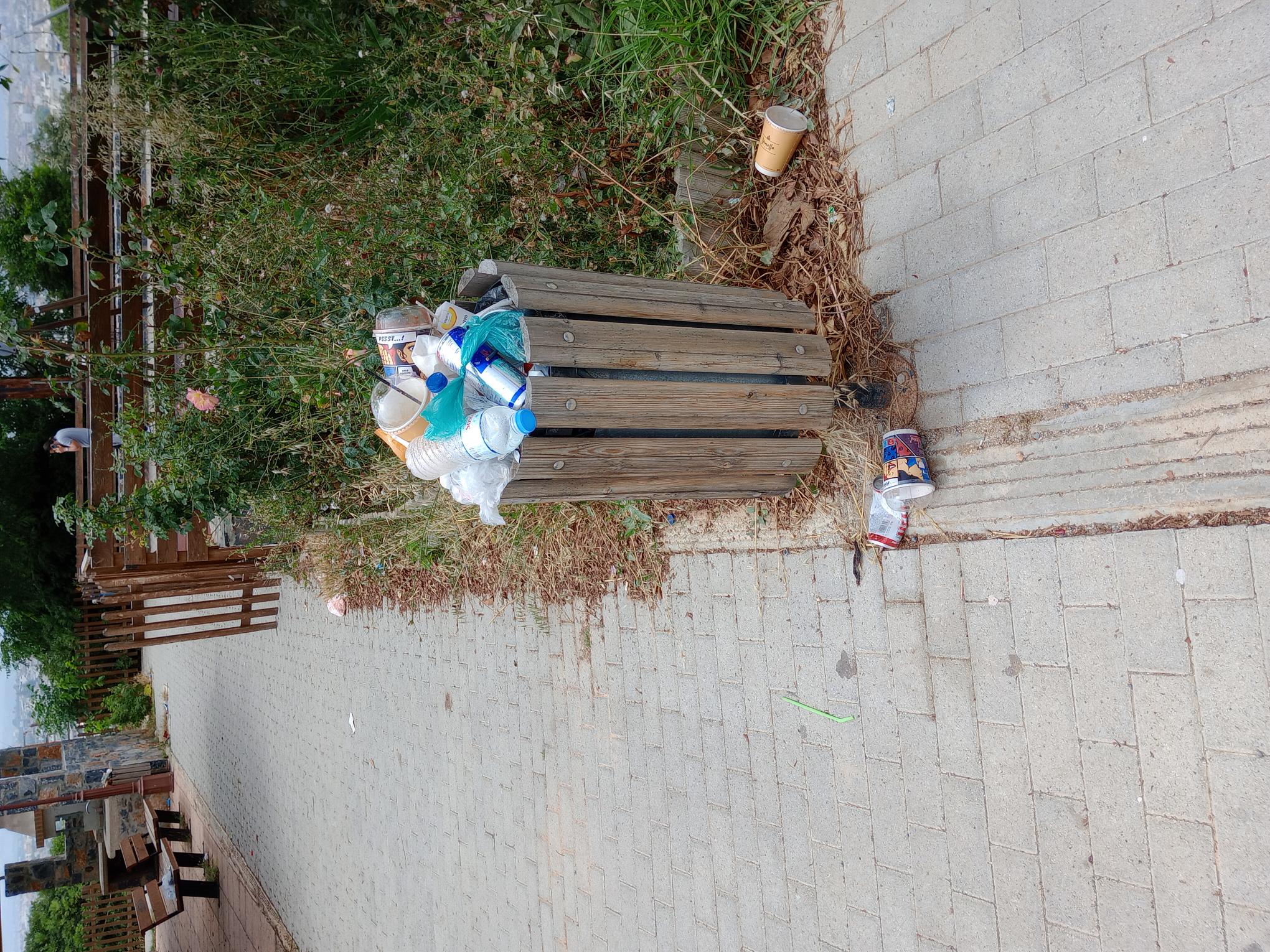 πάρκο θέρισσος Ηράκλειο σκουπίδια χόρτα κουνούπια