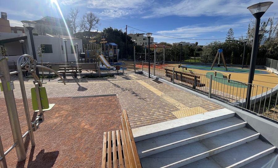 Παραδόθηκε προς χρήση το νέο πάρκο στο Μάλεμε - Φωτογραφίες