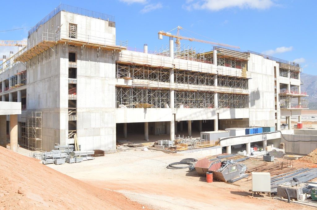 το έργο στο νέο αεροδρόμιο