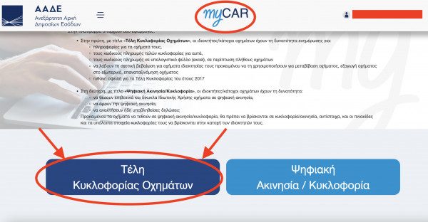 τέλη κυκλοφορίας