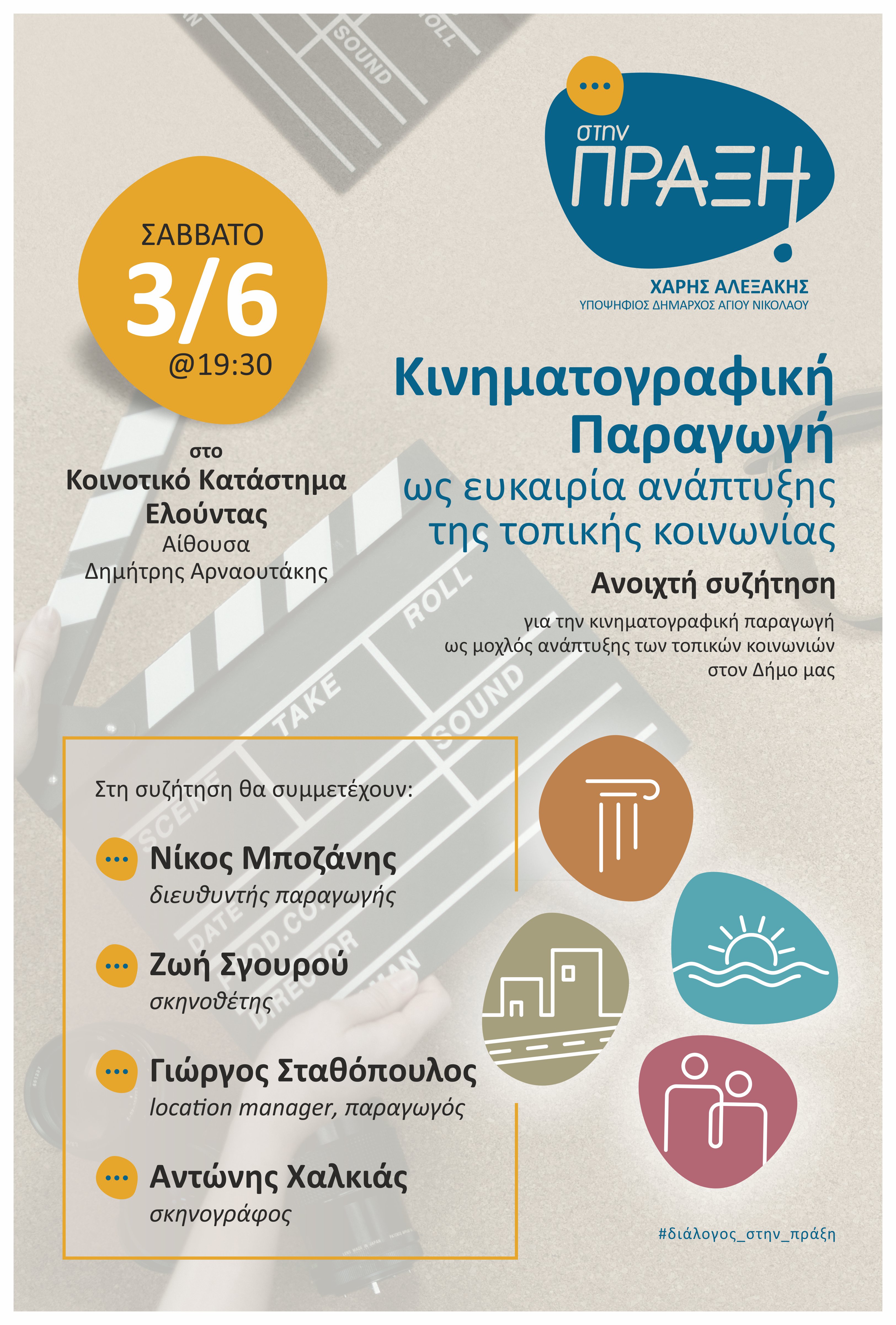 κινηματογράφος δήμος Αγίου Νικολάου Χάρης Αλεξάκης Εκλογές 2023