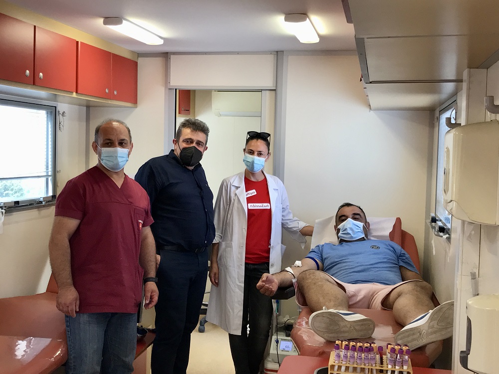 Εθελοντική αιμοδοσία Νίκος Ηγουμενίδης
