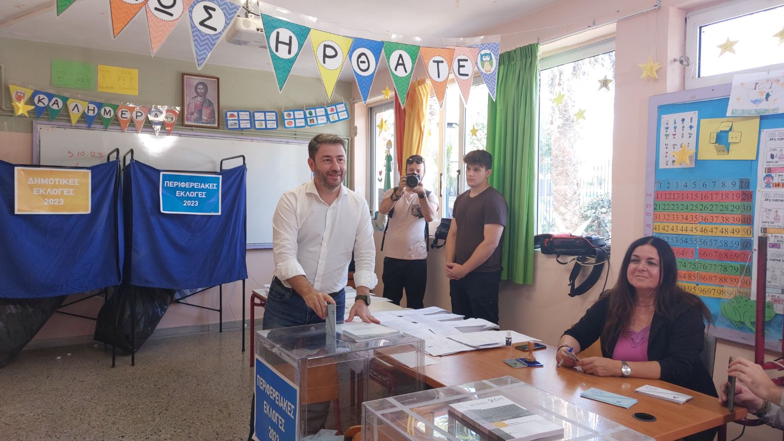 Ανδρουλάκης Βατσινά Παρασύρης Ψήφος Ηράκλειο Εκλογές 2023