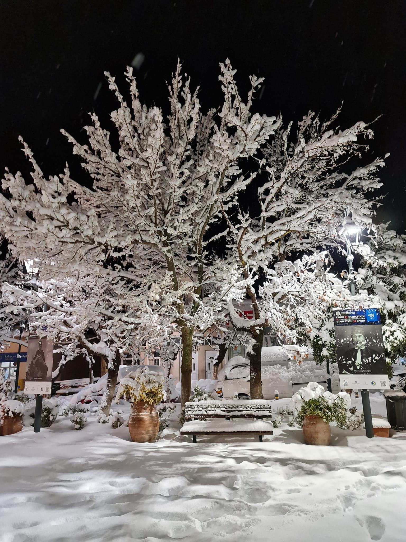 Χιόνι Ανώγεια Σωκρατης Κεφαλογιάννης Κακοκαιρία Μπάρμπαρα