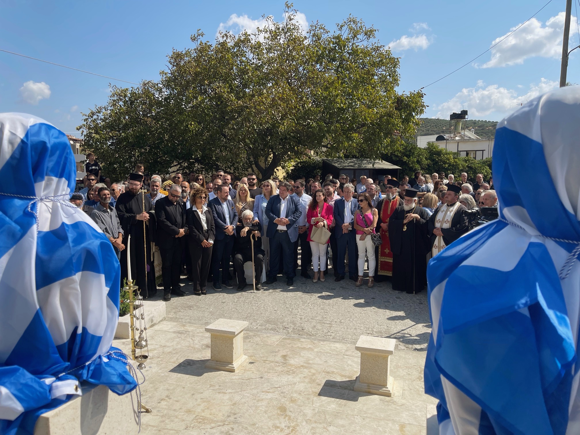 Tελετή αποκάλυψης των προτομών τριών οπλαρχηγών στις Άνω Ασίτες 