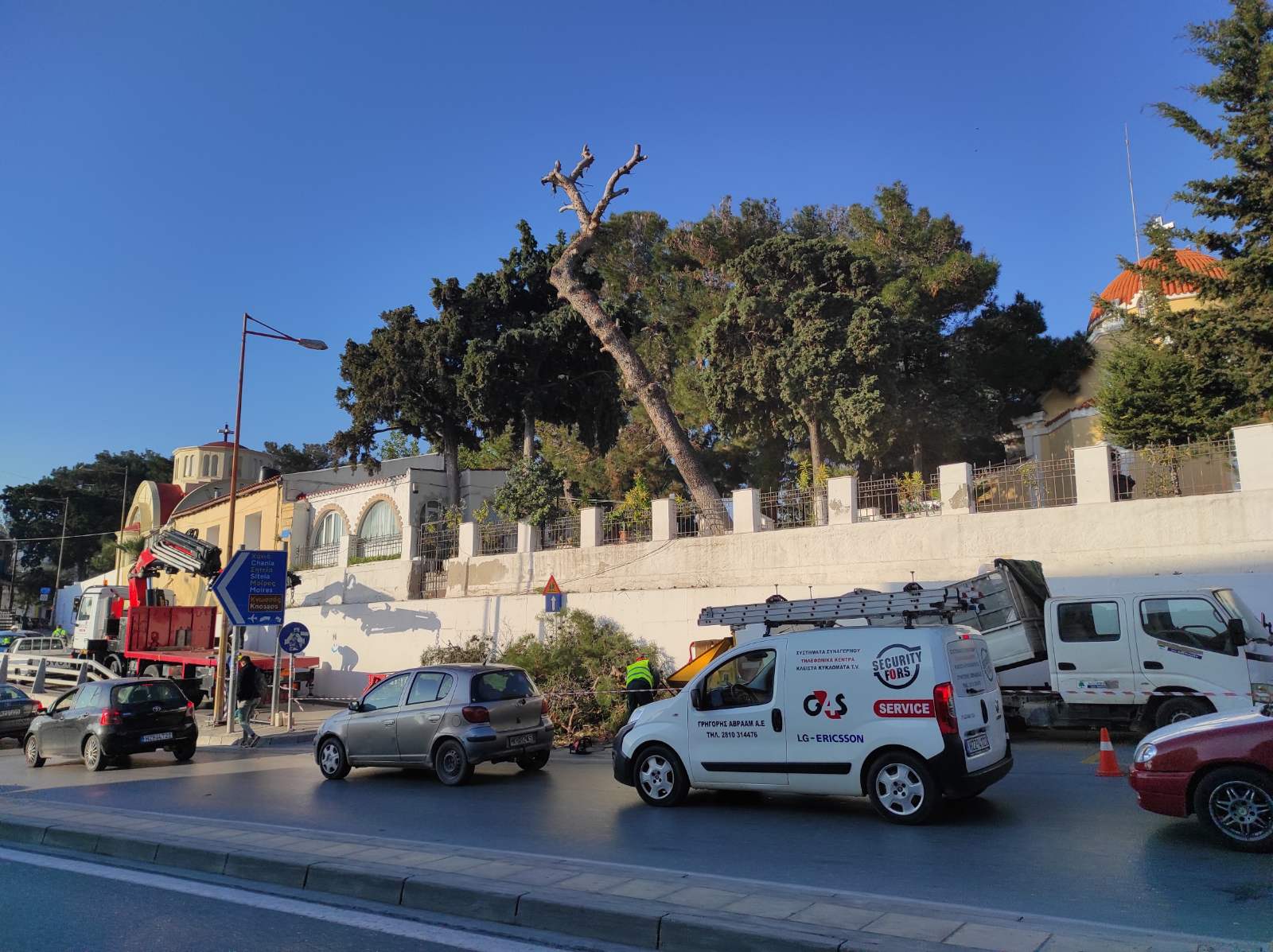 δέντρα κοιμητήριο νεκροταφείο άγιος κωνσταντίνος ηράκλειο