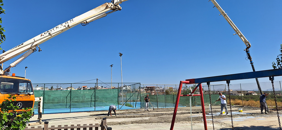  Σε εξέλιξη οι εργασίες ανακατασκευής γηπέδων μπάσκετ