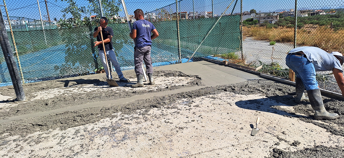  Σε εξέλιξη οι εργασίες ανακατασκευής γηπέδων μπάσκετ