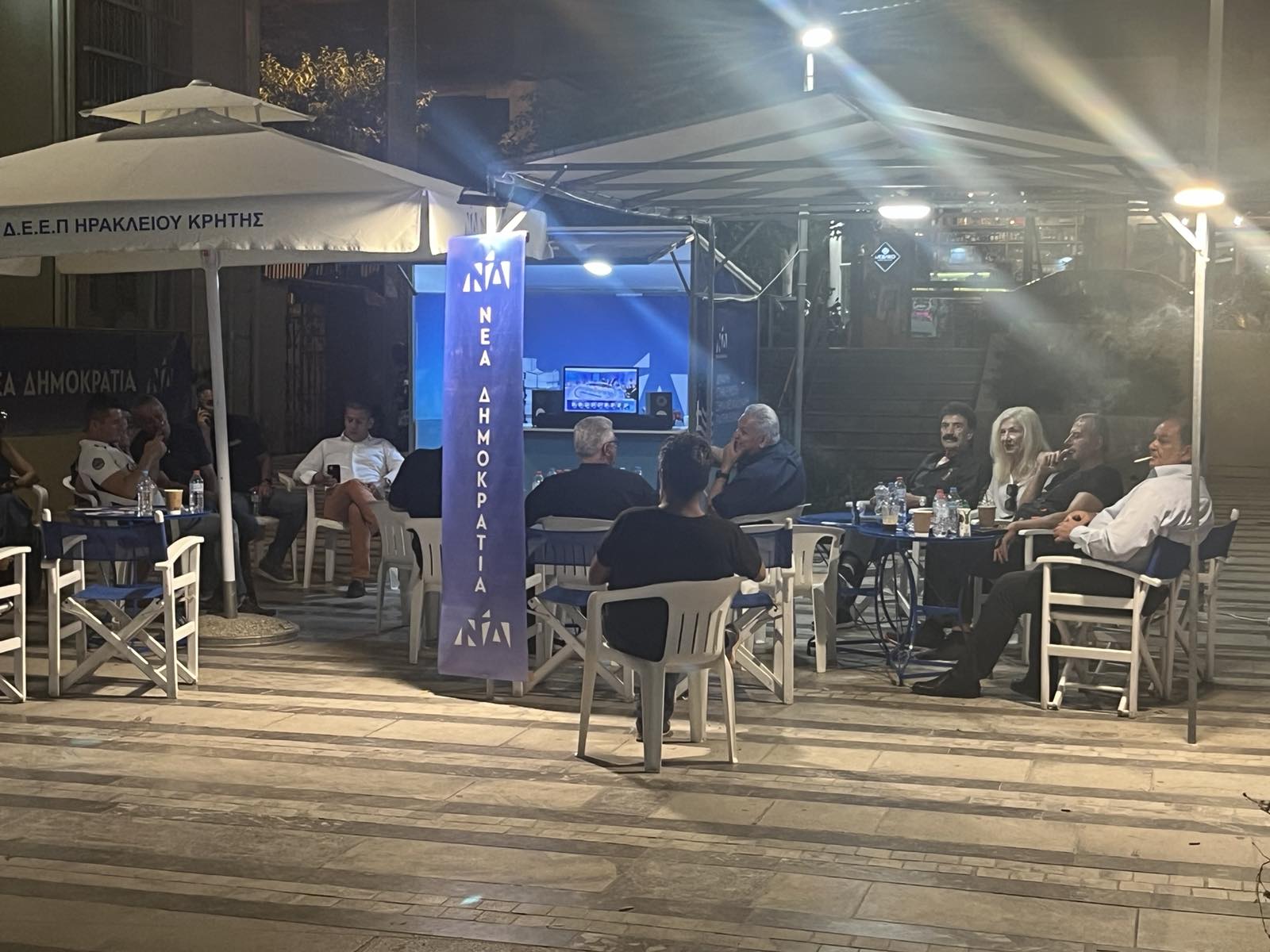 εκλογικό κέντρο ΝΔ Ηράκλειο ευρωεκλογές