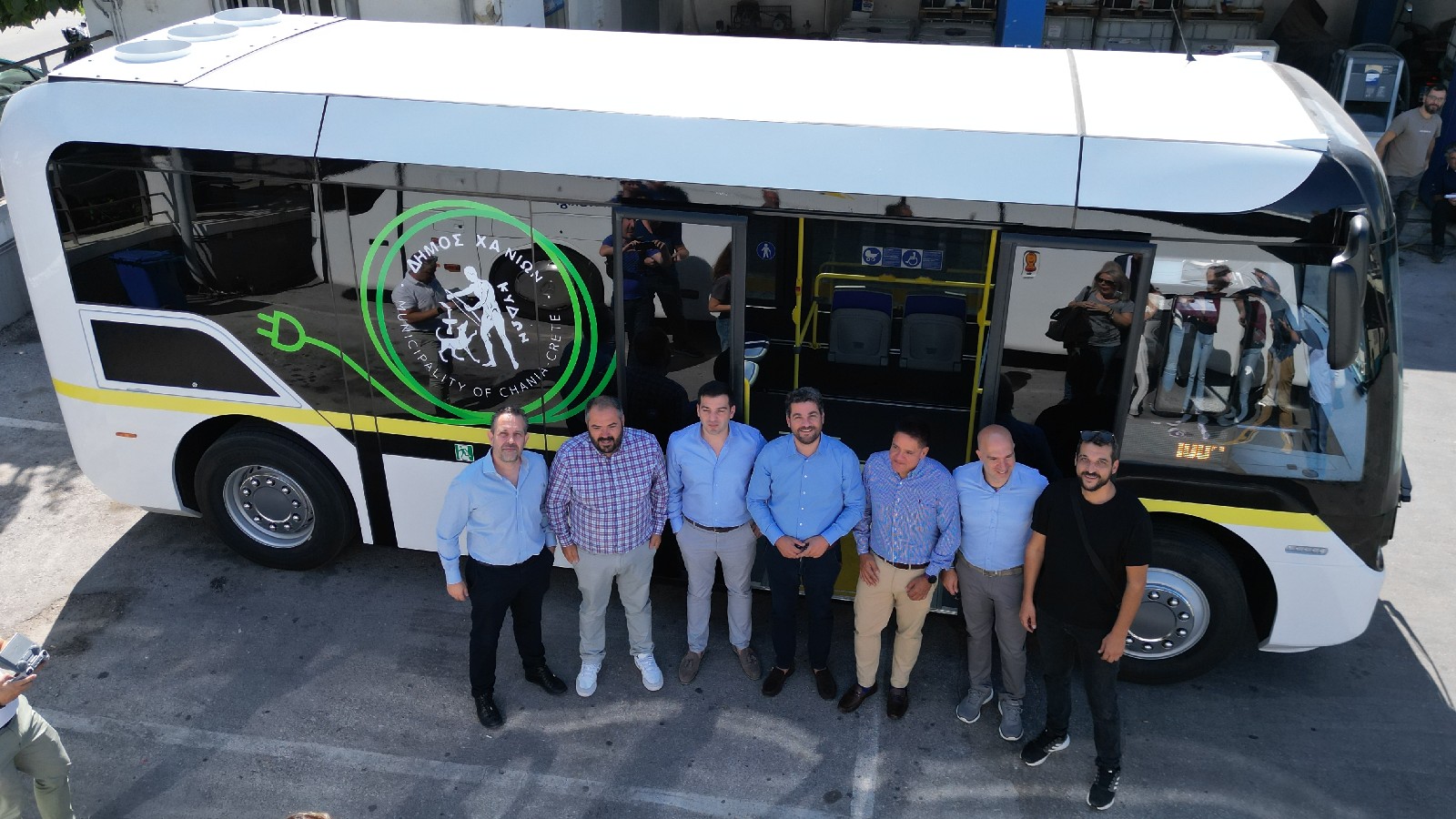 Στα Χανιά το πρώτο νέο υπερσύγχρονο ηλεκτρικό λεωφορείο 