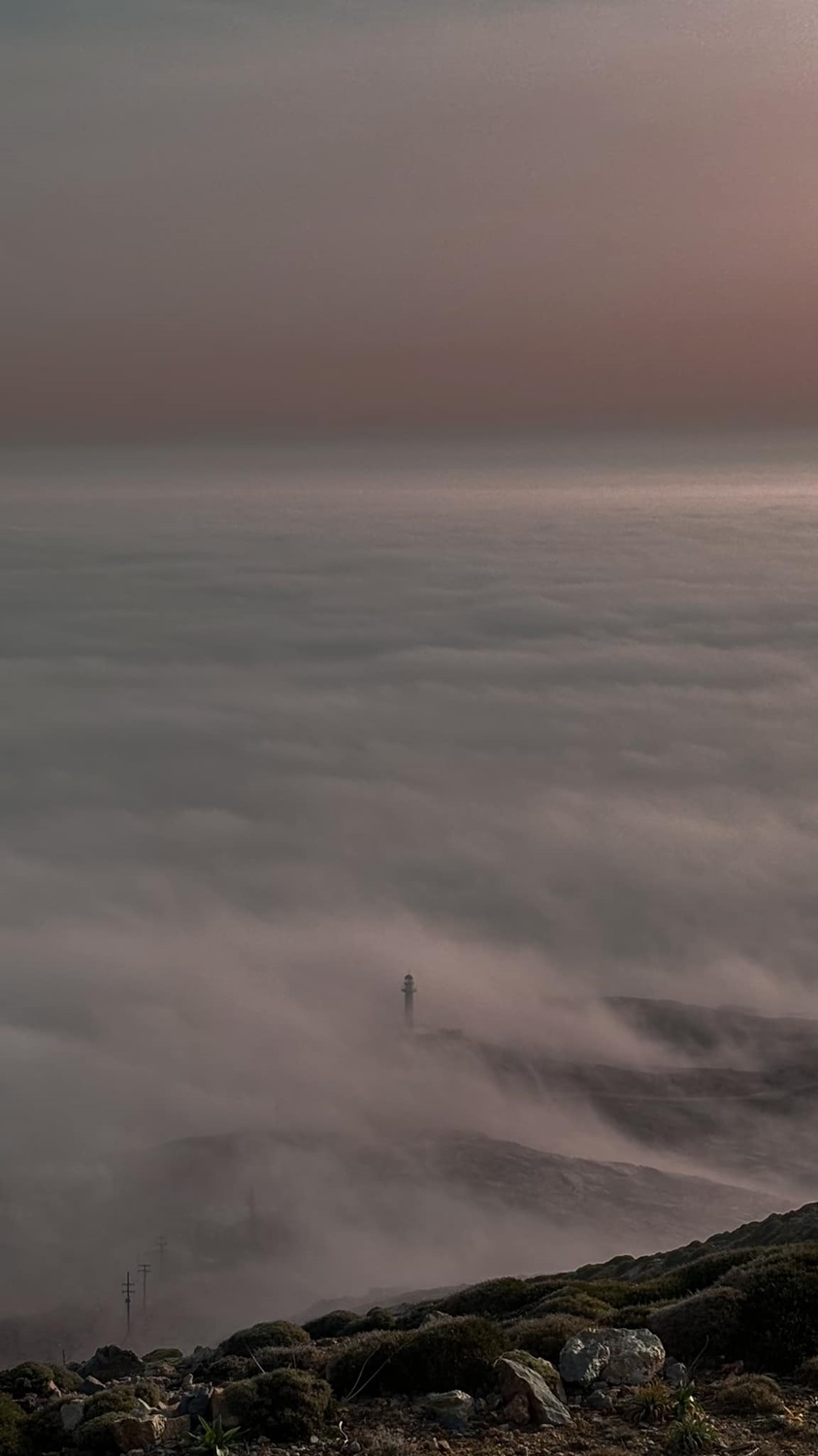 Ομίχλη Κάβο Σίδερο φάρος