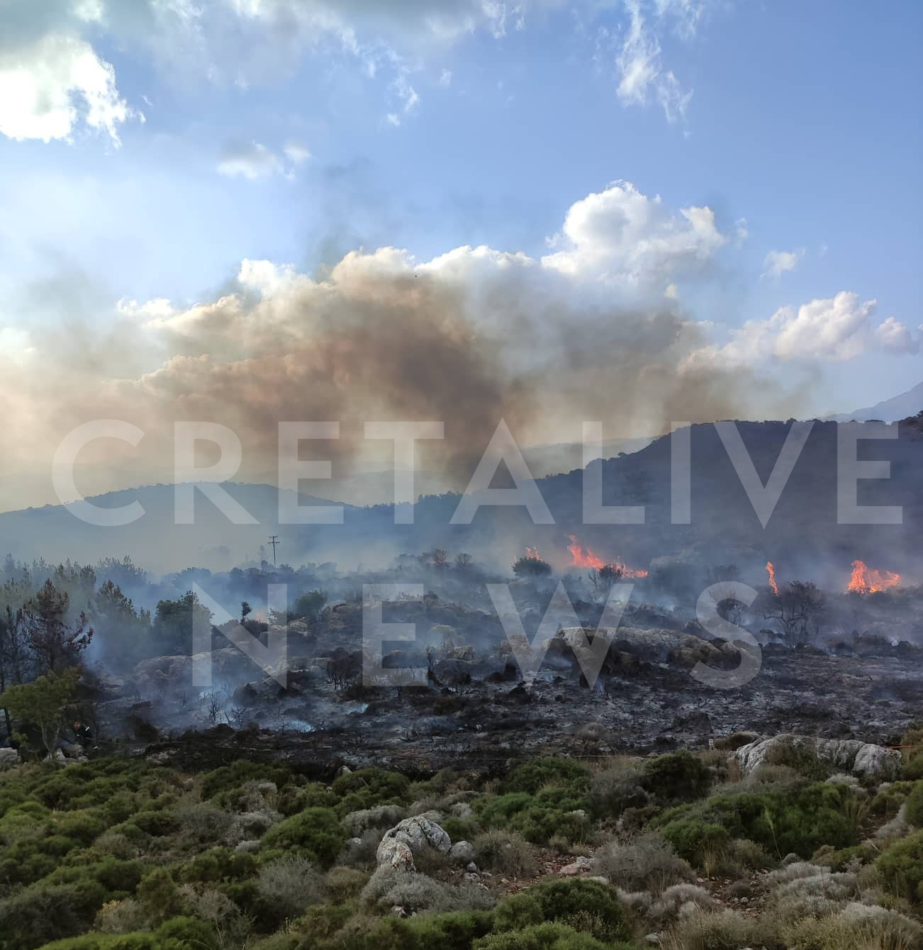 Φωτιά στην Κέρη