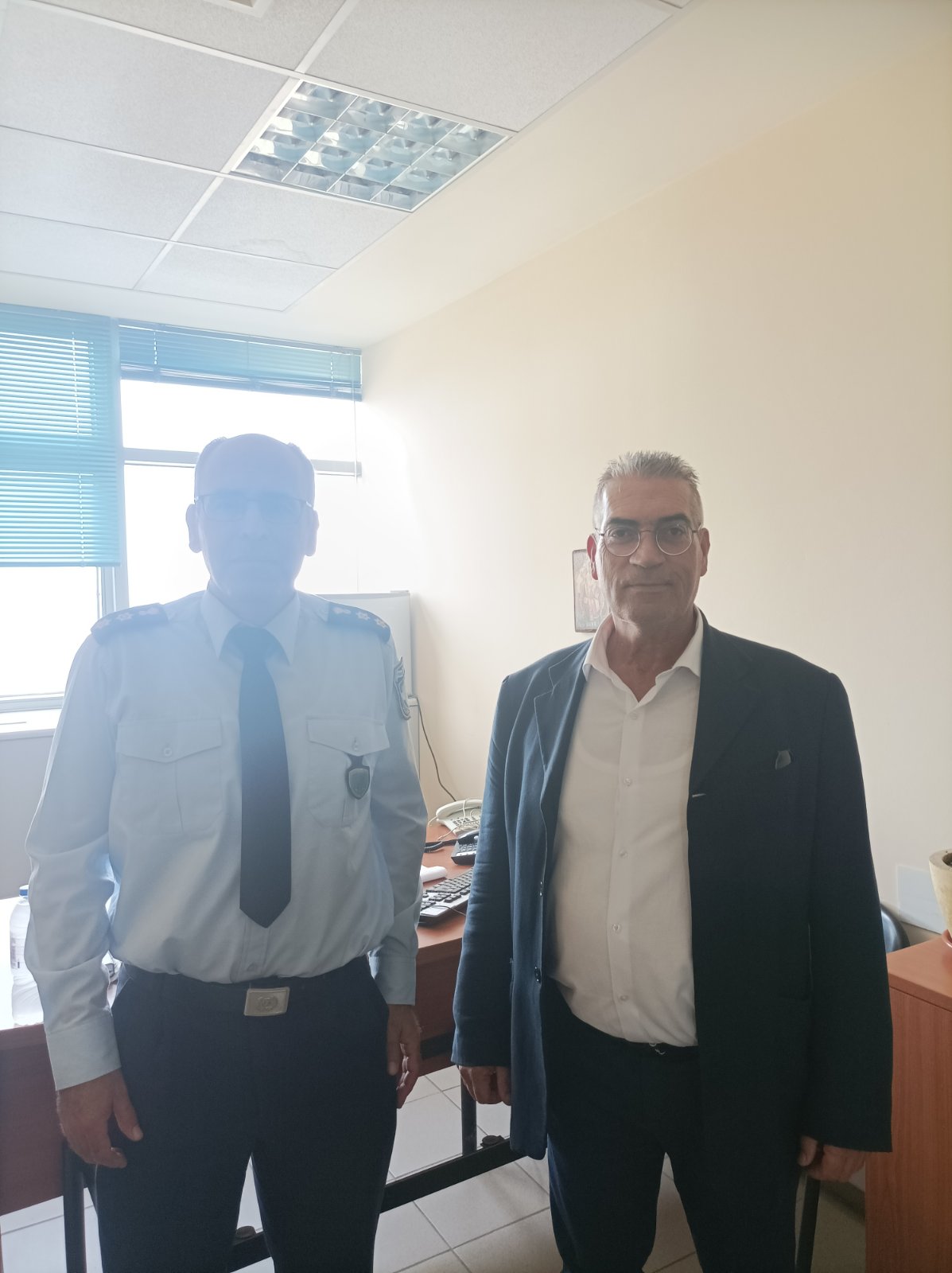 Επίσκεψη Μιχάλη Γαυγιωτάκη, στην Αστυνομική Διεύθυνση Ηρακλείου 