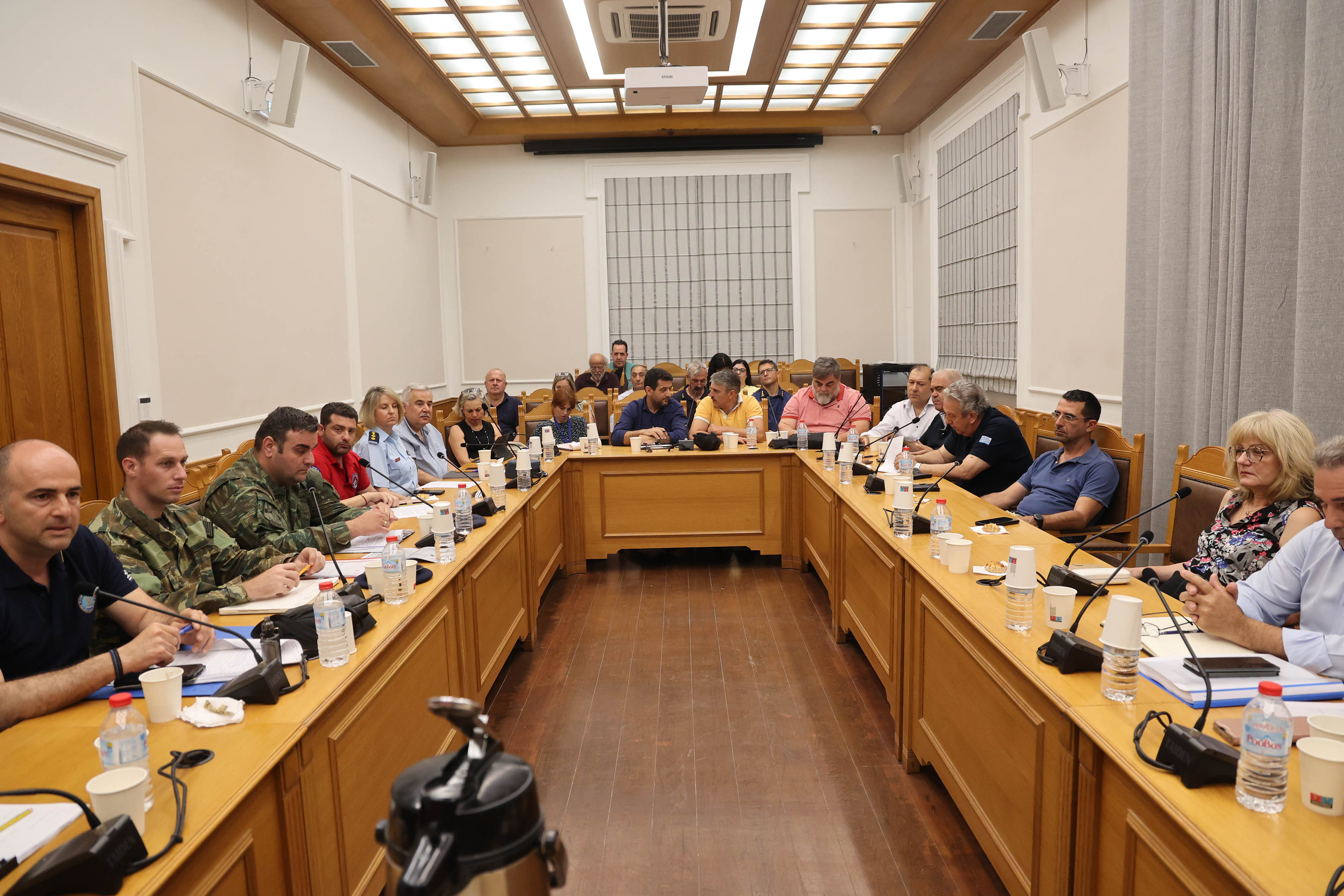  Συνεδρίασε το Συντονιστικό Όργανο Πολιτικής Προστασίας της Π.Ε. Ηρακλείου για την αντιμετώπιση κινδύνων λόγω δασικών πυρκαγιών