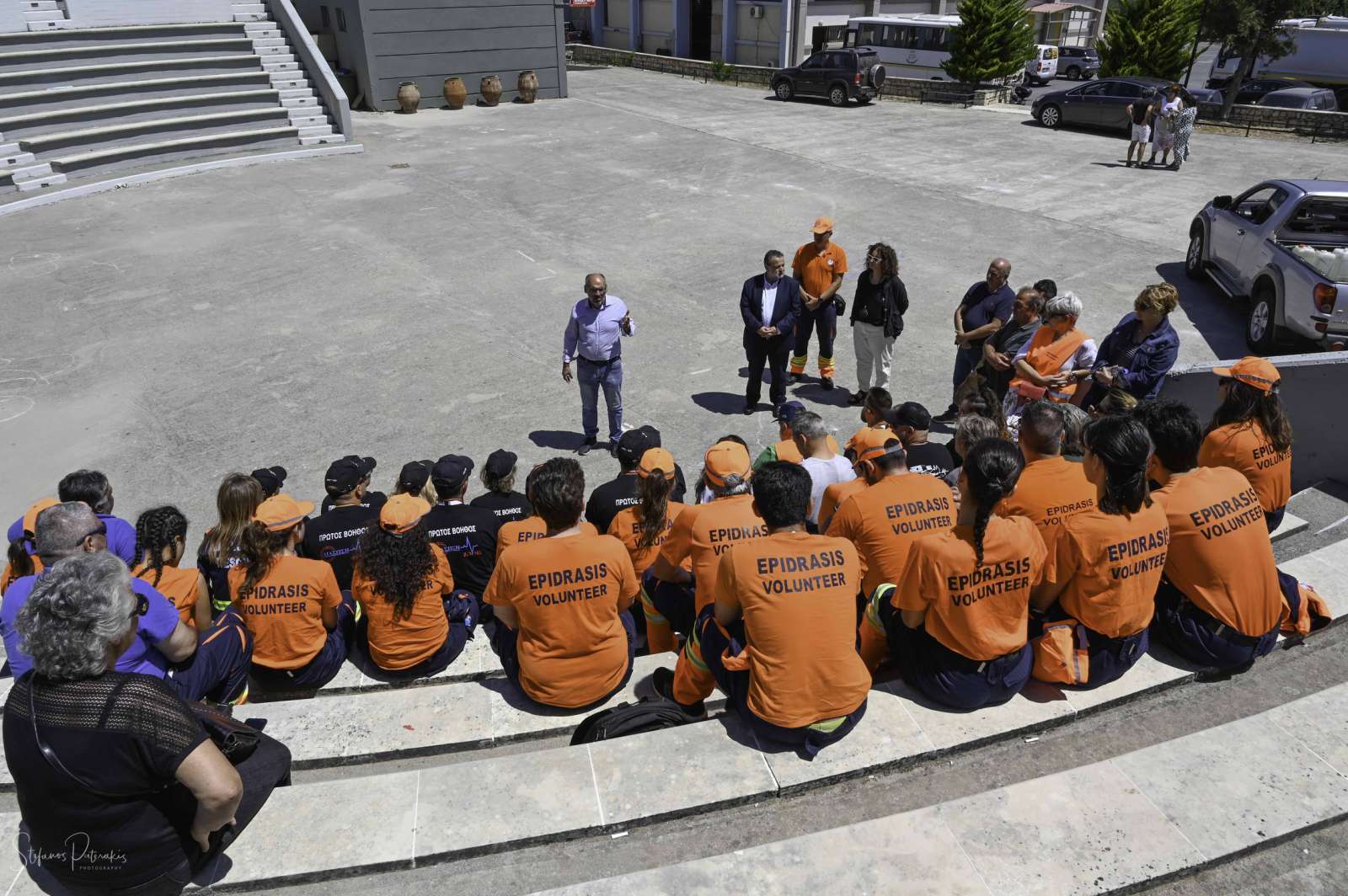 Με τη συμμετοχή εθελοντών από την Κύπρο η άσκηση πολιτικής προστασίας στο Αρκαλοχώρι 